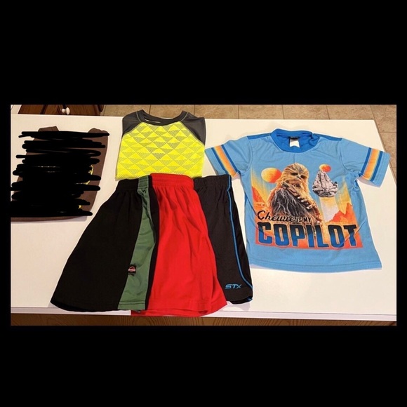 Nike Other - Bundle of 2 small kids shirts and 3 small kids athletic shorts